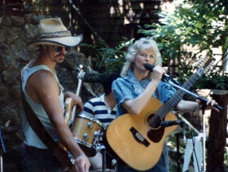 Tommy with Bonnie Chancellor in Boulder Creek, Ca. circa 80's